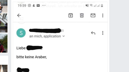 Der Facebook-Post der Mail.