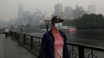 Buschbrände sorgen für dicke Luft in Melbourne.