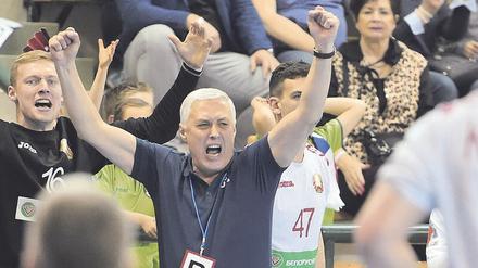 Stammgast. Weißrusslands Trainer Juri Schewzow hat sein Handball-Team zu einem ernstzunehmenden Turniergegner geformt.