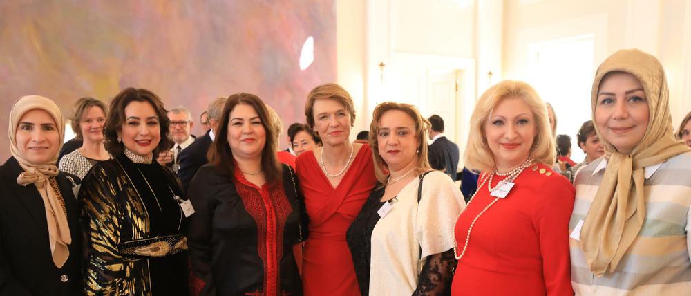 Neujahrsempfang von Elke Büdenbender für die Partner der in Deutschland akkreditierten Diplomaten im Schloss Bellevue.