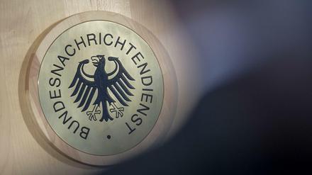Das Siegel des Bundesnachrichtendienstes (BND; Archivbild) 