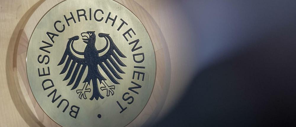 Das Siegel des Bundesnachrichtendienstes (BND; Archivbild) 