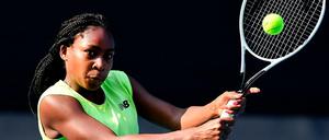 Zukunft auf dem Schläger. Cori Gauff steht bei den Australian Open zum ersten Mal im Hauptfeld.