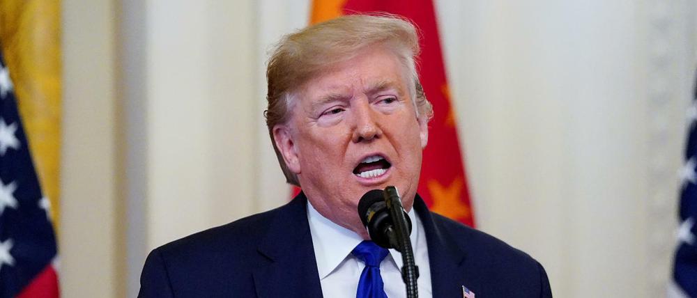 U.S. Präsident Donald Trump soll versucht haben, die EU zu erpressen.