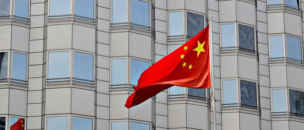 Chinesische Botschaft an der Jannowitzbrücke zwischen Berlin Mitte und Friedrichshain.