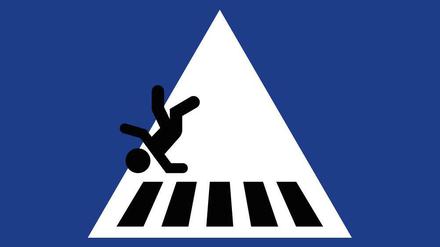 Überfahren am Zebrastreifen.