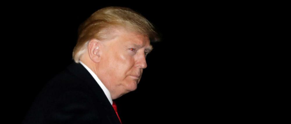 Ist erst mal weg: Donald Trump bracht am Montag zum Weltwirtschaftsforum nach Davos auf.