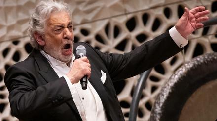 Placido Domingo bei einem Konzert in der Elbphilharmonie.