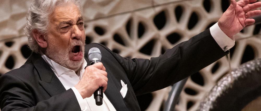 Placido Domingo bei einem Konzert in der Elbphilharmonie.