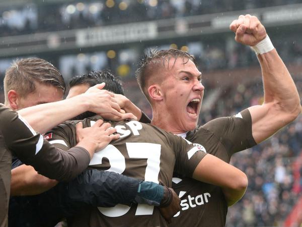 Zeichen auf dem Platz: Der FC St. Pauli spielte eine durchwachsene Hinrunde.