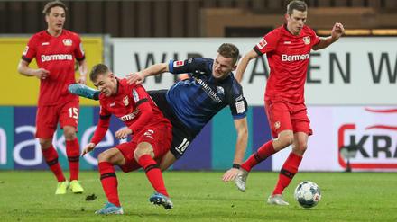 Umkämpft, aber eindeutig. Bayer 04 Leverkusen gewann am Sonntagabend deutlich in Paderborn.