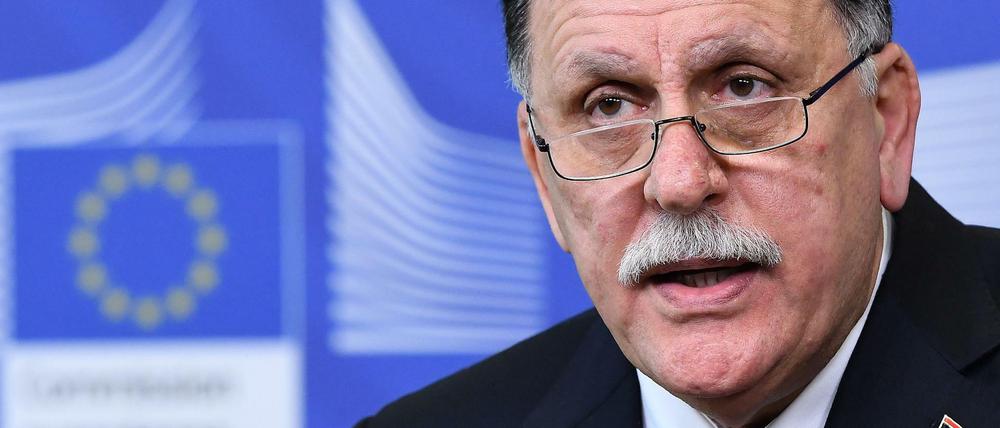 Chef der international anerkannten Regierung Libyens, Fajes al Sarradsch.