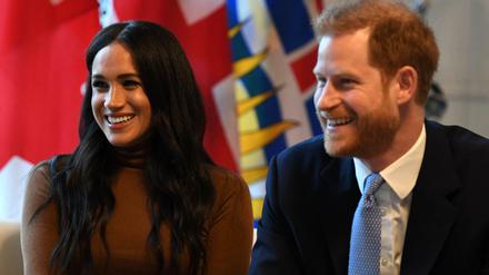 Harry und Meghan am 07.01.2020 im Kanada-Haus in London. Das Paar plant mit Baby Archie zeitweise in Kanada zu leben.