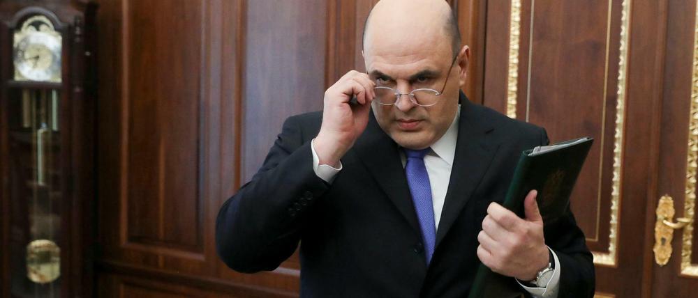 Von Putin vorgeschlagen für das Amt des Ministerpräsidenten. Michail Mischustin, Leiter der russischen Steuerbehörde.