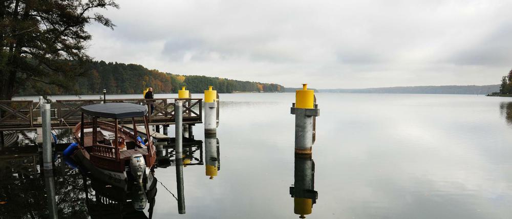 Der Ort des Unglücks, der Werbellinsee in der Schorfheide. 