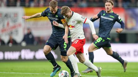 Nicht zu halten: Timo Werner (rechts) traf gegen den 1. FC Union gleich doppelt.