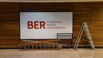 Berlin Schönefeld BER Baustellenbegehung. 
