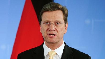 Der damalige Außenminister Guido Westerwelle bei einer Pressekonferenz im Auswärtigen Amt am 08.06.2010. (Archivbild)