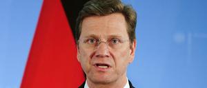 Der damalige Außenminister Guido Westerwelle bei einer Pressekonferenz im Auswärtigen Amt am 08.06.2010. (Archivbild)