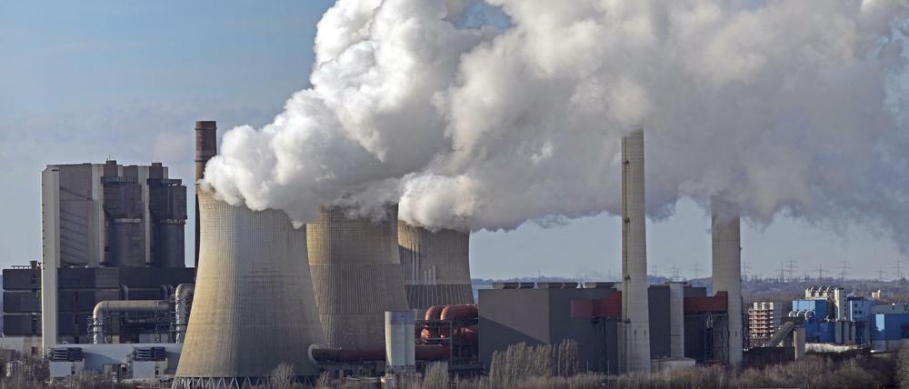 Das von RWE betriebene Braunkohle-Kraftwerk Weisweiler im Januar 2019.