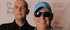 Die Musiker Neil Tennant (links) und Chris Lowe des britischen Electropop-Duo in Berlin. 