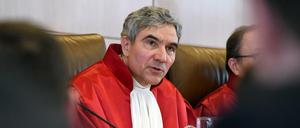 Stephan Harbarth, Vorsitzender des Senats beim Bundesverfassungsgericht, eröffnet die mündliche Verhandlung über die Überwachungsbefugnisse des BND im Ausland. 