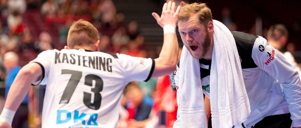 Geht doch. Timo Kastening und Johannes Bitter konnten im Nationaldress überzeugen.