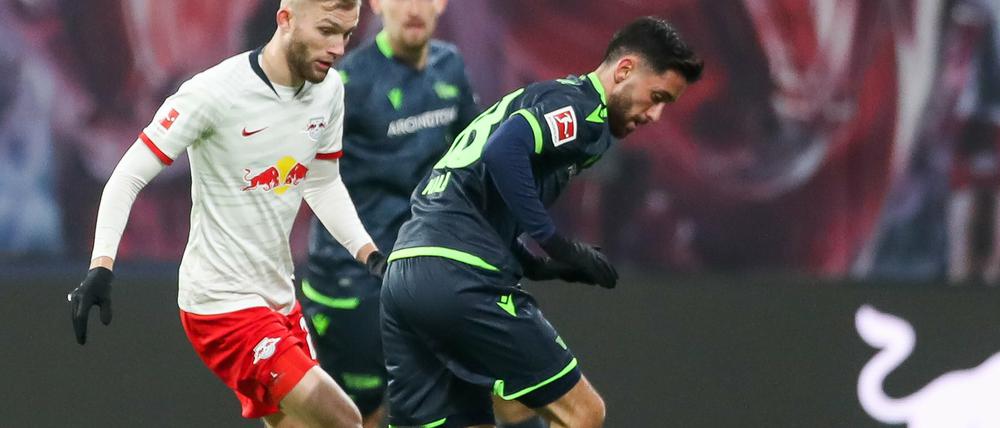 Im Einsatz: Beim Rückrundenauftakt in Leipzig stand Yunus Malli (rechts) bereits für den 1. FC Union auf dem Platz.