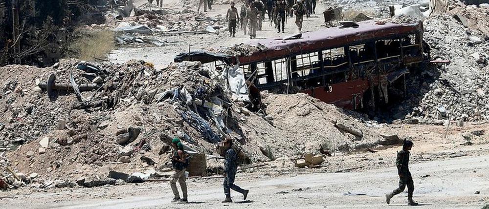 Aleppo war vor dem Krieb die Wirtschaftsmetropole Syriens. Davon ist nichts mehr übrig.