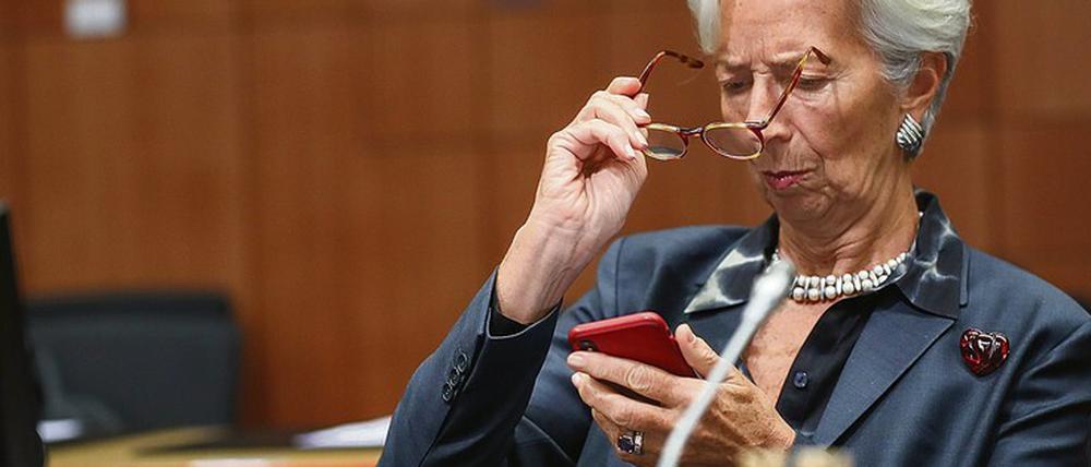 Von Nahem betrachtet: Christine Lagarde wird am Donnerstag die erste Pressekonferenz in diesem Jahr geben.
