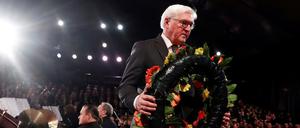 Bundespräsident Frank-Walter Steinmeier beim World Holocaust Forum in Israel.