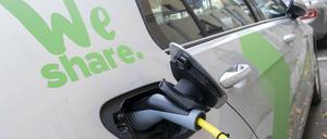 We Share von VW bietet in Berlin überwiegend E-Golf-Fahrzeuge an. 