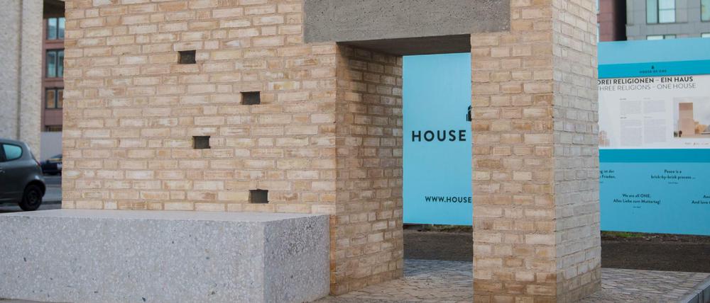 Der Bauausschnitt des House of One wird nun auf Beständigkeit und Ästhetik geprüft.