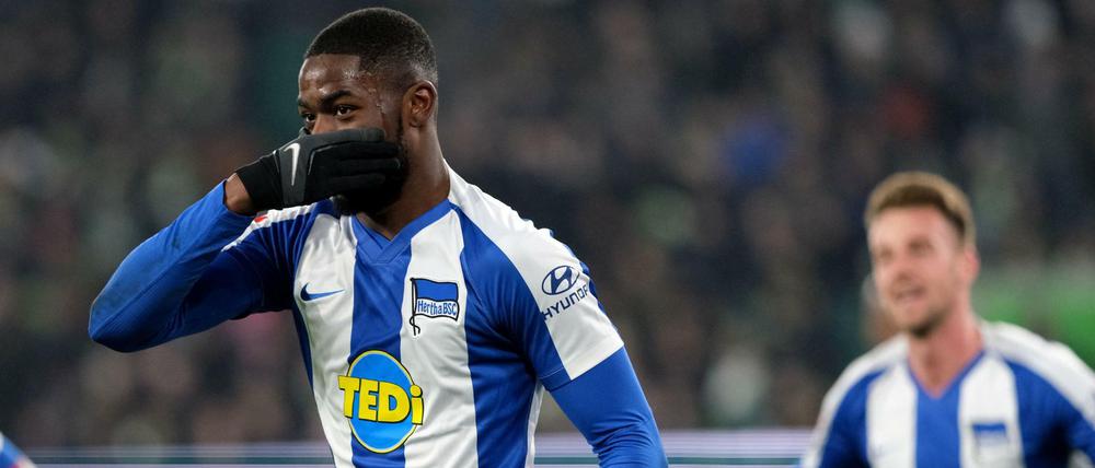 Mit Köpfchen. Jordan Torunarigha bejubelt seinen zwischenzeitlichen Ausgleich zum 1:1.