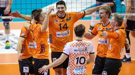 Gute Laune: Die BR Volleys siegen und siegen und siegen.