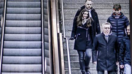 Gesichtserkennung wird zurzeit in einem Pilotprojekt am Bahnhof Südkreuz getestet - wie hier an Amtsvorgänger Thomas De Maiziere.