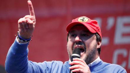 Matteo Salvini wirbt zurzeit auch in Maranello in der Emilia-Romagna um Stimmen.