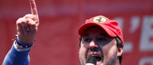 Matteo Salvini wirbt zurzeit auch in Maranello in der Emilia-Romagna um Stimmen.