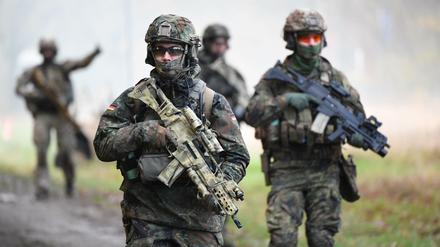 Eine Übung von Spezialkräften der Bundeswehr in Schleswig-Holstein.