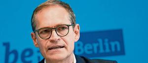 Michael Müller, Regierender Bürgermeister von Berlin, wusste von der Entlassung von Giffey. 