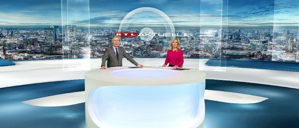 Boulevard kann auch ernsthaft. "RTl Aktuell" mit Peter Kloeppel und Ulrike von der Groeben.
