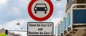 Verbotsschild in Darmstadt