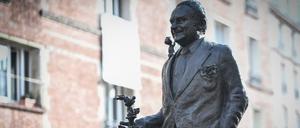 Beim Teutates! Die Goscinny-Statue von Sebastien Langloys zeigt Goscinny mit seinen bekanntesten Figuren.
