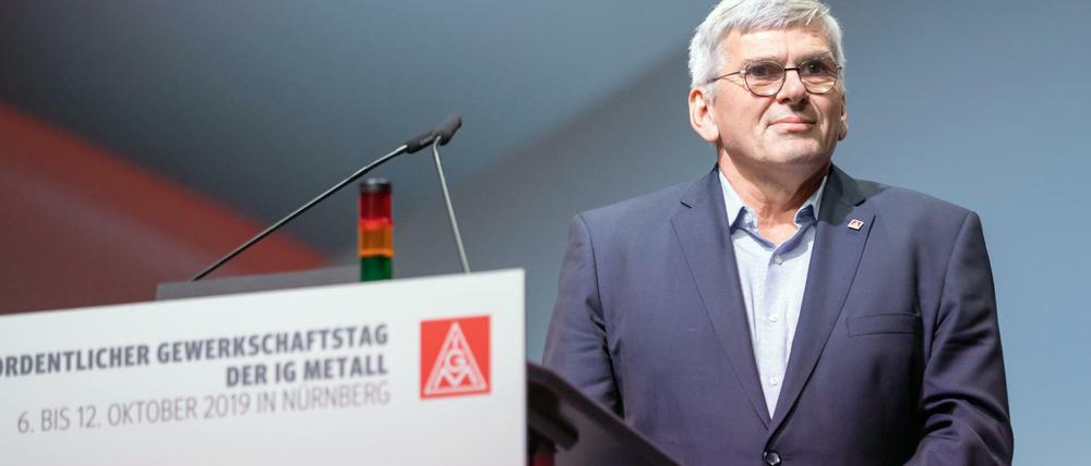 Wiederwahl: Jörg Hofmann wurde im Oktober zum zweiten Mal als Vorsitzender der IG Metall gewählt.