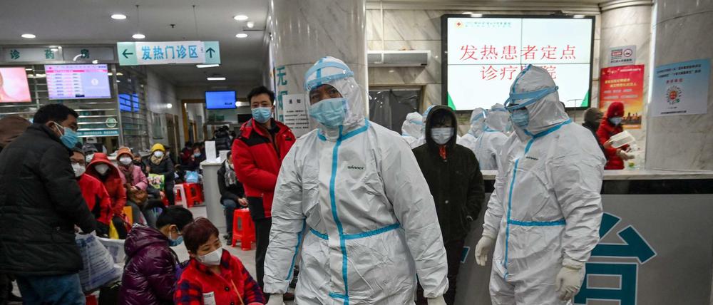 Kampf gegen das Coronavirus: Ein Krankenhaus in Wuhan