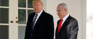 Donald Trump und Benjamin Netanjahu im Weißen Haus.