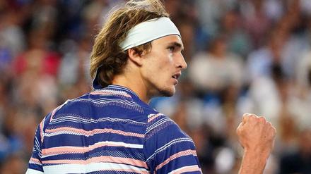 Abgezockt. Alexander Zverev steht nach seinem Sieg ohne Satzverlust im Achtelfinale.