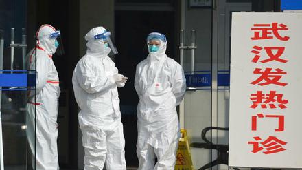 In chinesischen Kliniken herrschen hohe Sicherheitsvorkehrungen. 