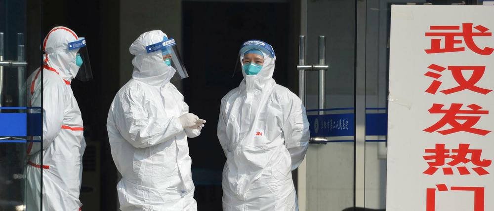 In chinesischen Kliniken herrschen hohe Sicherheitsvorkehrungen.