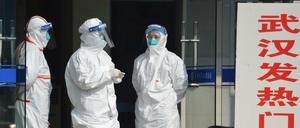 In chinesischen Kliniken herrschen hohe Sicherheitsvorkehrungen. 